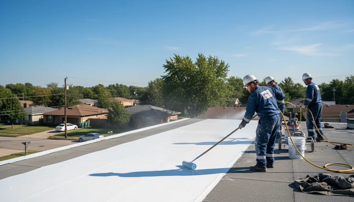 Commercial roof coating in Sunburg, MN near me